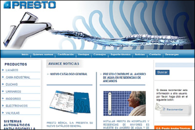 Presto Ibérica estrena Web