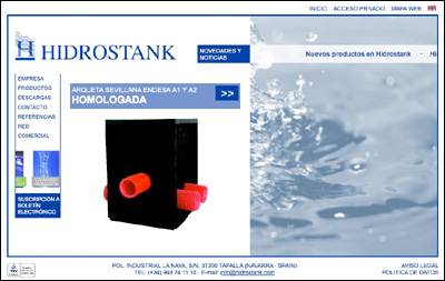 Hidrostank estrena nueva Web