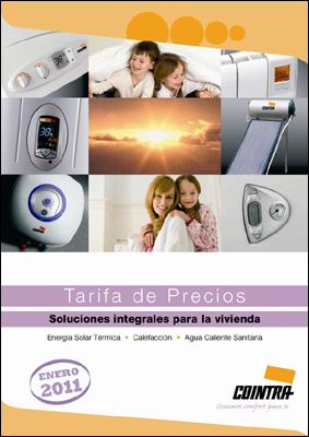 Nueva tarifa de precios de Cointra