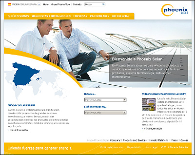 Phoenix Solar estrena nueva web