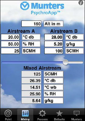 Munters presenta la aplicación "PsychroApp" para iPhone, iPod touch e iPad