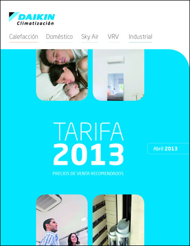 <b>Daikin</b> presenta su nueva Tarifa 2013