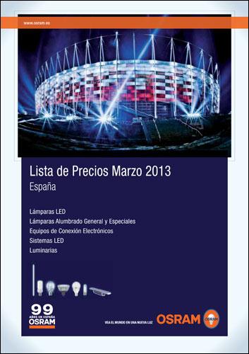 Osram presenta su nueva Lista de Precios