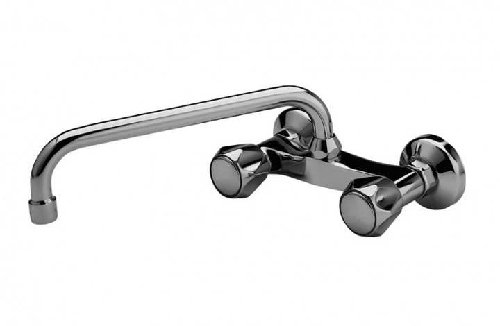 Grifo de cocina de pared Elipse, caño tubo de 25 cm - GRIFERÍAS GALINDO