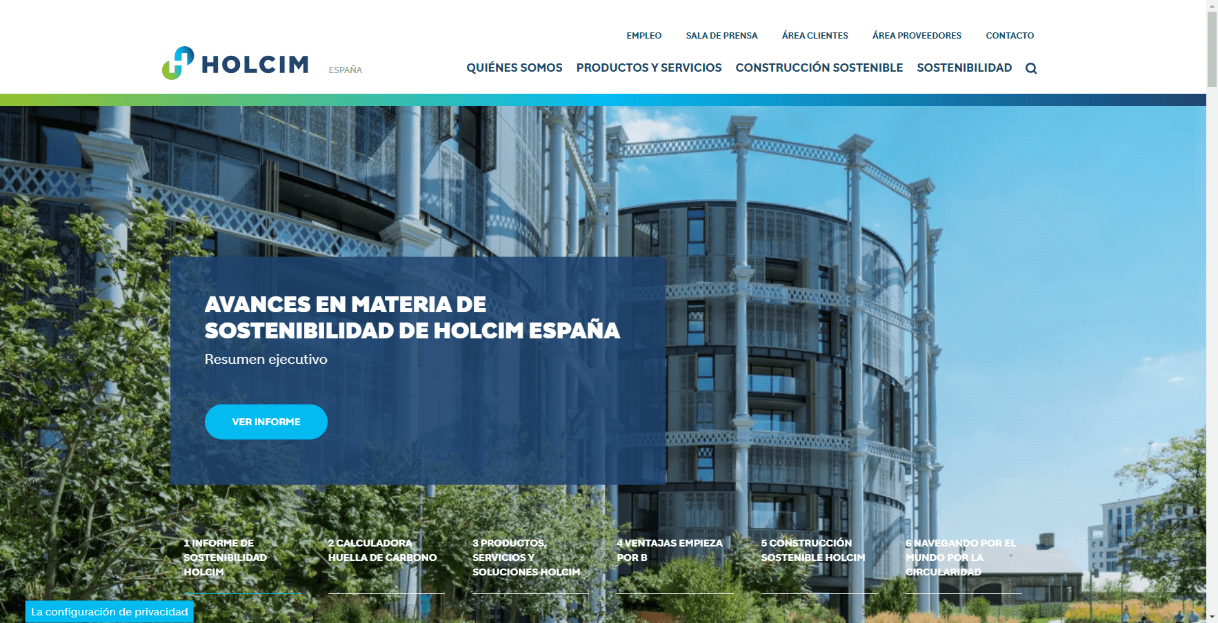 Vista previa Web: https://www.holcim.es/