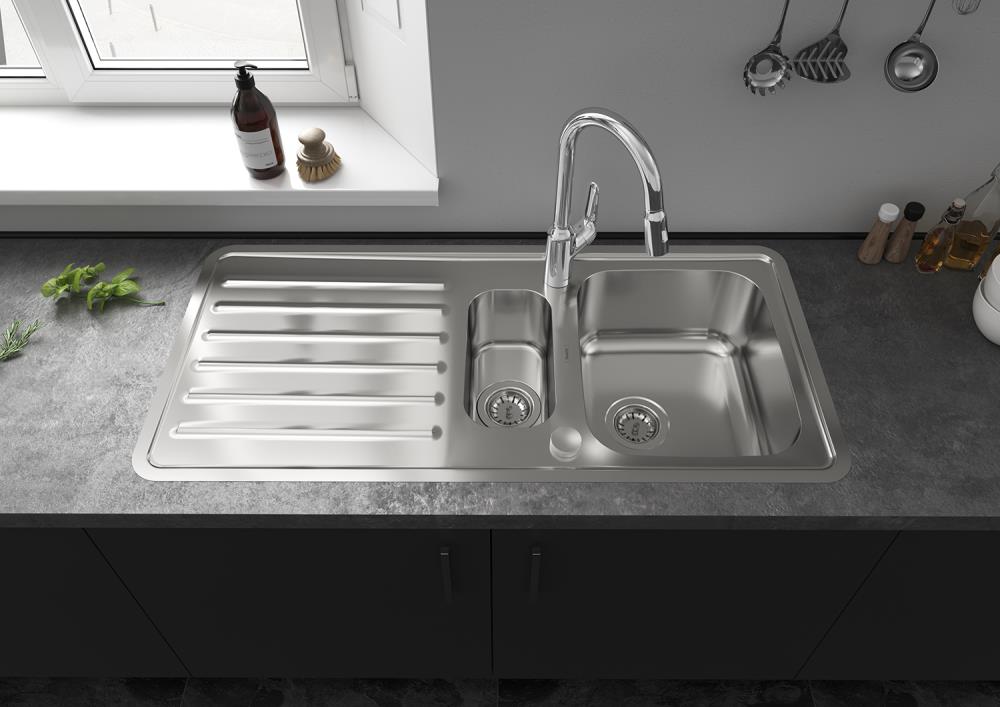 Fregadero de cocina S41 de hansgrohe, funcional para el día a día